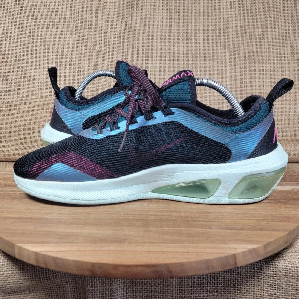 Nike Air Max Fly Running Shoes Black Teal Pink Women's Size 10 Athletic Sneakers